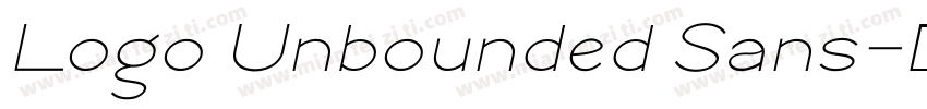Logo Unbounded Sans字体转换